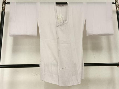 平和屋着物▽道行コート スリーシーズン 春夏秋 塵除け 草花文 ロングコート 正絹 逸品 AABC0378fy
