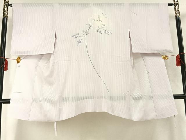 平和屋着物▽道行コート スリーシーズン 春夏秋 塵除け 草花文 ロングコート 正絹 逸品 AABC0378fy