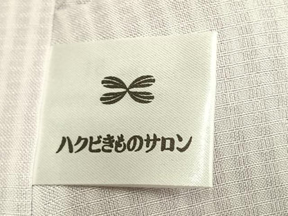 平和屋着物▽道行コート スリーシーズン 春夏秋 塵除け 草花文 ロングコート 正絹 逸品 AABC0378fy