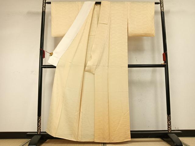 平和屋着物▽上質な色無地 単衣 砥粉色 正絹 逸品 AABC0387fy