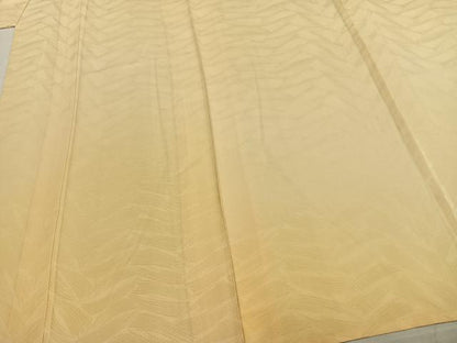 平和屋着物▽上質な色無地 単衣 砥粉色 正絹 逸品 AABC0387fy
