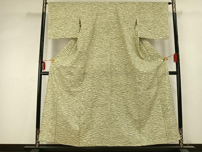 平和屋着物▽小紋　単衣　霞文　洗える着物　AABC0404fy