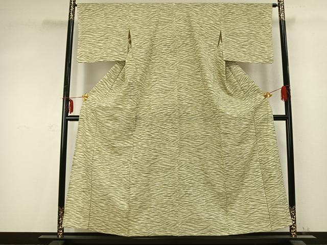 平和屋着物▽小紋　単衣　霞文　洗える着物　AABC0404fy