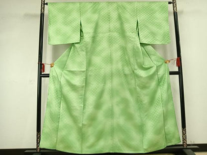 平和屋着物▽小紋 単衣 扇尽くし 洗える着物 AABC0418fy