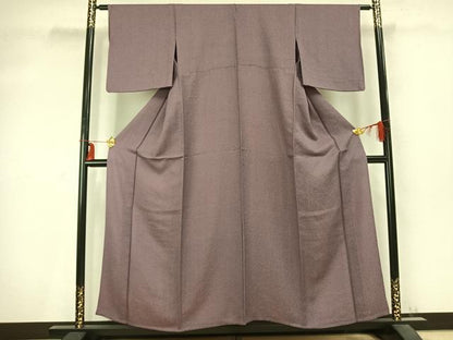 平和屋着物▽江戸小紋　単衣　鮫小紋柄　正絹　逸品　AABC0429fy