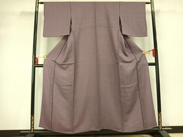 平和屋着物▽江戸小紋　単衣　鮫小紋柄　正絹　逸品　AABC0429fy