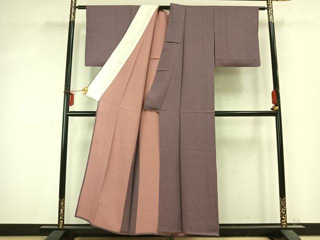 平和屋着物▽江戸小紋　単衣　鮫小紋柄　正絹　逸品　AABC0429fy