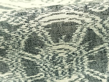平和屋着物▽上質な紬　単衣　亀甲文様　正絹　逸品　AABC0430fy