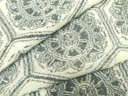 平和屋着物▽上質な紬　単衣　亀甲文様　正絹　逸品　AABC0430fy