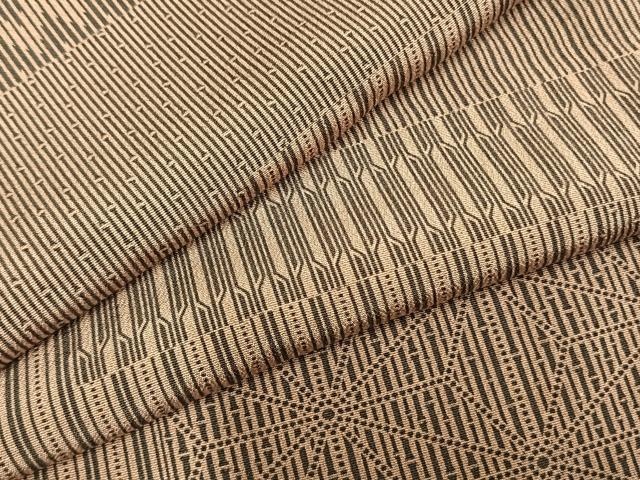 平和屋着物▽上質な小紋 単衣 色紙重ね文 正絹 逸品 AABC0431fy