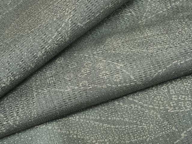 平和屋着物▽上質な小紋 無双 紗袷 紗×絽 葉尽くし 三越扱い 正絹 逸品 AABC0445fy
