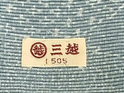 平和屋着物▽上質な小紋 無双 紗袷 紗×絽 葉尽くし 三越扱い 正絹 逸品 AABC0445fy