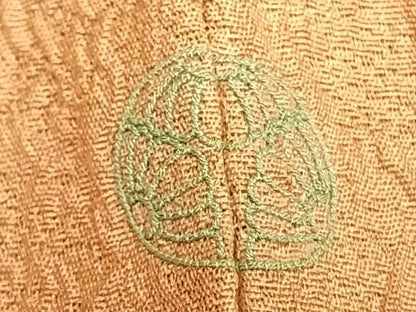 平和屋着物▽訪問着 単衣 風景人物文 正絹 逸品 AABC0457fy