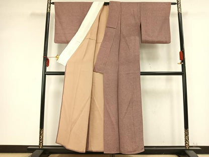 平和屋着物▽江戸小紋 単衣 鮫小紋柄 正絹 逸品 AABC0462fy