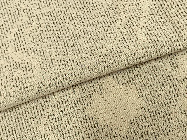 平和屋着物▽上質な紬 単衣 幾何学文様 正絹 逸品 AABC0463fy