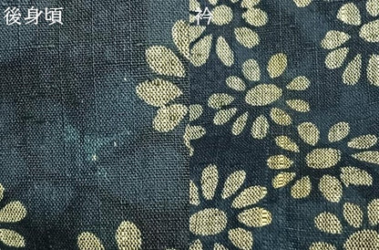 平和屋着物▽上質な紬 単衣 花尽くし 正絹 逸品 AABC0481fy
