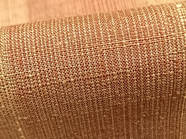 平和屋着物▽上質な紬 単衣 間道 正絹 逸品 AABC0487fy
