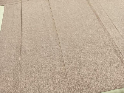 平和屋着物▽上質な小紋　単衣　花唐草文　正絹　逸品　AABC0488fy