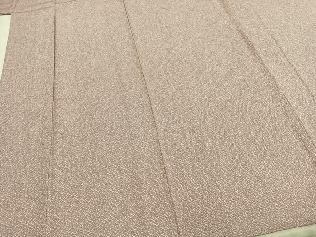 平和屋着物▽上質な小紋　単衣　花唐草文　正絹　逸品　AABC0488fy