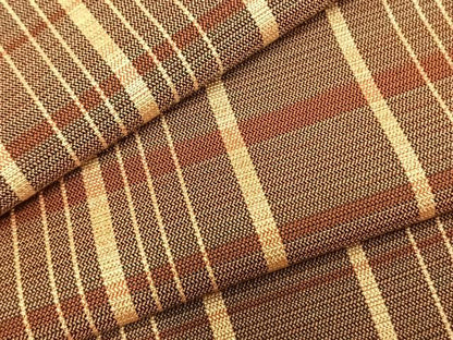 平和屋着物▽上質な紬 単衣 格子 正絹 逸品 AABC0490fy