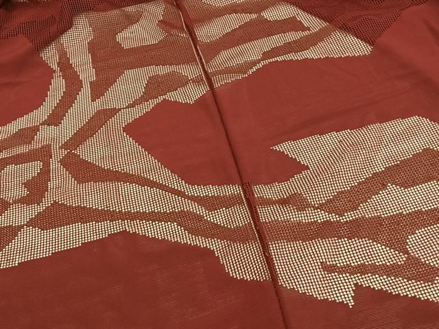 平和屋着物▽羽織 スリーシーズン 春夏秋 塵除け 幾何学文様 正絹 逸品 AABC0503fy
