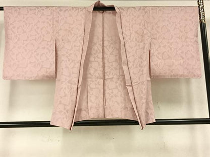 平和屋着物▽羽織 スリーシーズン 春夏秋 塵除け 草花文 正絹 逸品 AABC0504fy