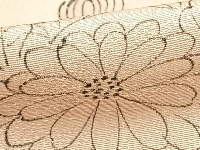 平和屋着物▽訪問着 単衣 手描き 草花文 暈し染め 正絹 逸品 AABC0507fy