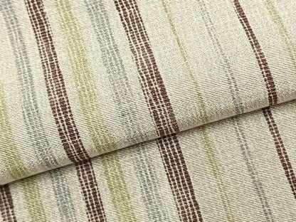 平和屋着物▽上質な小紋　単衣　縞　正絹　逸品　AABC0509fy