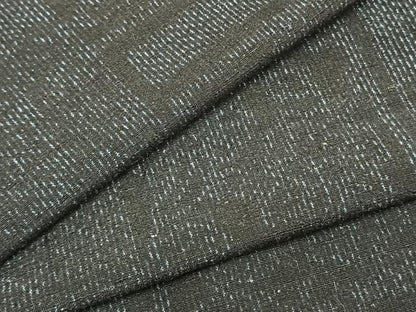 平和屋着物▽上質な紬 単衣 色紙重ね花文 正絹 逸品 AABC0520fy