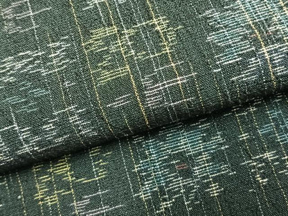平和屋着物▽お召 単衣 幾何学文様 正絹 逸品 未使用 AABC0527fy