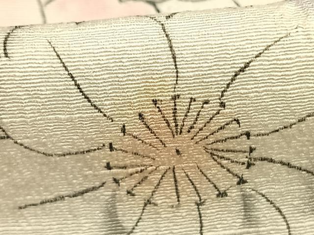 平和屋着物▽訪問着 単衣 紬地 絞り 辻が花 正絹 逸品 AABC0533fy