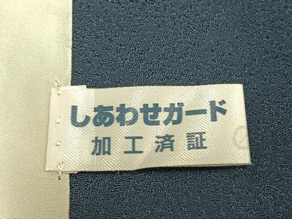 平和屋着物▽訪問着 単衣 葡萄蔦の葉文 暈し染め 正絹 逸品 AABC0540fy