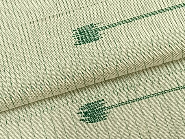 平和屋着物▽上質な紬 単衣 抽象文様 正絹 逸品 AABC0544fy