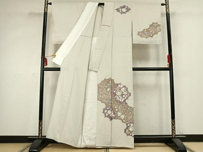 平和屋着物▽訪問着 単衣 辻が花 正絹 逸品 AABC0545fy