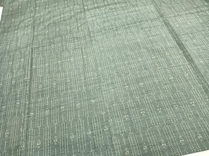 平和屋着物▽上質な紬 単衣 幾何学文様 正絹 逸品 未使用 AABC0551fy