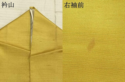平和屋着物▽上質な紬 単衣 変わり間道 三越扱い 正絹 逸品 AABC0552fy
