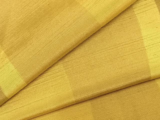 平和屋着物▽上質な紬 単衣 変わり間道 三越扱い 正絹 逸品 AABC0552fy