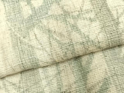 平和屋着物▽上質な紬 単衣 樹林文 正絹 逸品 AABC0553fy