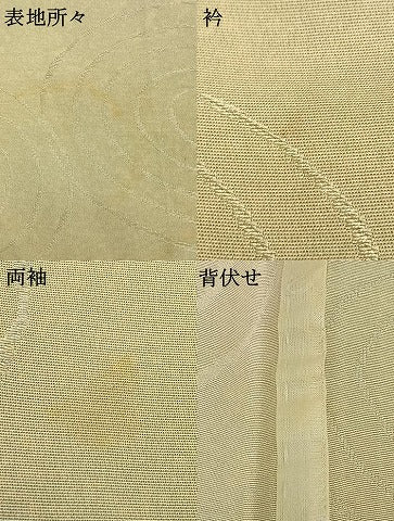 平和屋着物▽上質な小紋 単衣 渦巻き文 正絹 逸品 AABC0563fy
