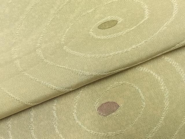 平和屋着物▽上質な小紋 単衣 渦巻き文 正絹 逸品 AABC0563fy