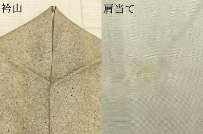 平和屋着物▽上質な小紋 単衣 作家物 散らし文 正絹 逸品 AABC0580fy