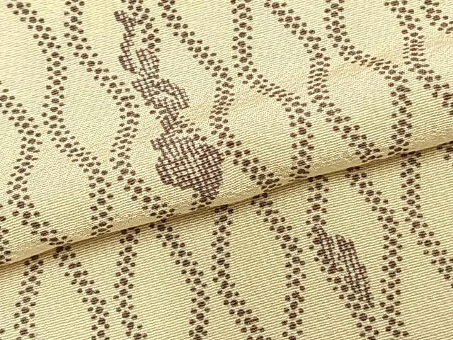 平和屋着物▽上質な小紋 単衣 立涌丸文 正絹 逸品 AABC0581fy