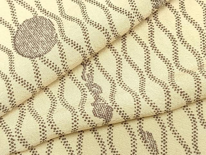 平和屋着物▽上質な小紋 単衣 立涌丸文 正絹 逸品 AABC0581fy