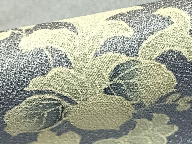 平和屋着物▽訪問着 単衣 作家物 草花文 正絹 逸品 AABC0588fy