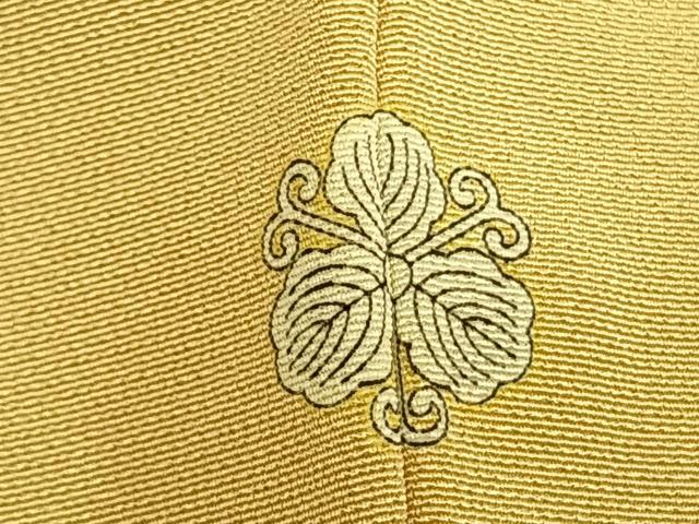 平和屋着物▽訪問着 単衣 刺繍 草花丸文 金糸 金彩 正絹 逸品 AABC0589fy