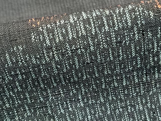 平和屋着物▽上質な紬 単衣 雪輪重ね文 正絹 逸品 AABC0591fy