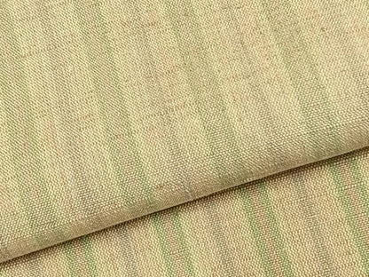 平和屋着物▽上質な紬　単衣　縞　正絹　逸品　AABC0593fy