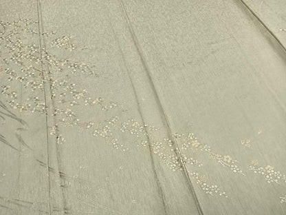 平和屋着物▽訪問着 単衣 刺繍 草花文 源氏香 金糸 正絹 逸品 AABC0600fy