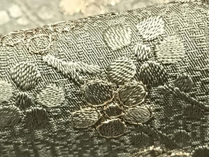 平和屋着物▽訪問着 単衣 刺繍 草花文 源氏香 金糸 正絹 逸品 AABC0600fy