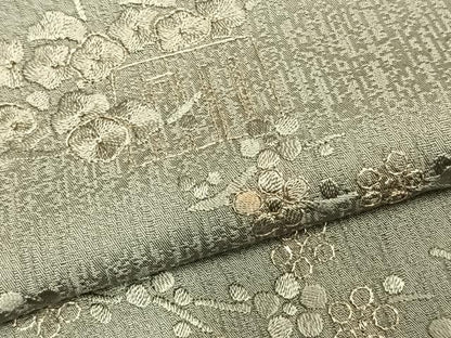 平和屋着物▽訪問着 単衣 刺繍 草花文 源氏香 金糸 正絹 逸品 AABC0600fy